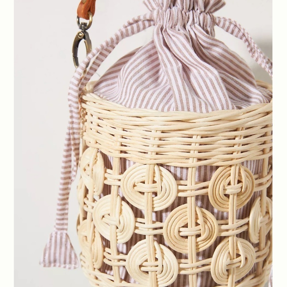 Anthropologie lined peekaboo bucket purse new without tags - Picture 2 of 10